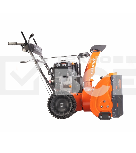 Снегоуборщик PATRIOT PRO 11 KX (коммунально-хозяйственный); 11 л.с. , усиленный редуктор, безвоздушные колёса WE3, антиадгезионное покрытие ковша и желоба.