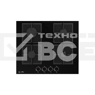 Газовая варочная поверхность LEX GVG 644 BBL, черный