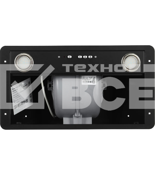 Вытяжка Elikor FLAT 52P-650-K3D черный/черный