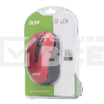 Мышь беспроводная Acer OMR136 красный, 1000 dpi, радиоканал, USB, кнопки - 3, фото2