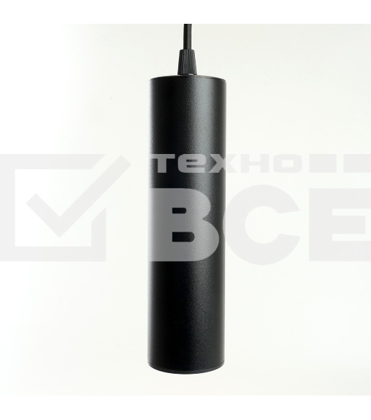 Светильник трековый на шинопровод Feron AL196 ДПО GU10 без лампы на подвесе черный