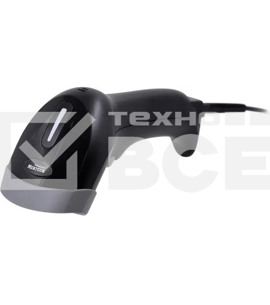 Сканер штрих-кода ручной Mertech 1300 P2D 1D/2D имидж, проводной, 100 скан/сек, USB-HID; USB-COM - эмуляция, чёрный