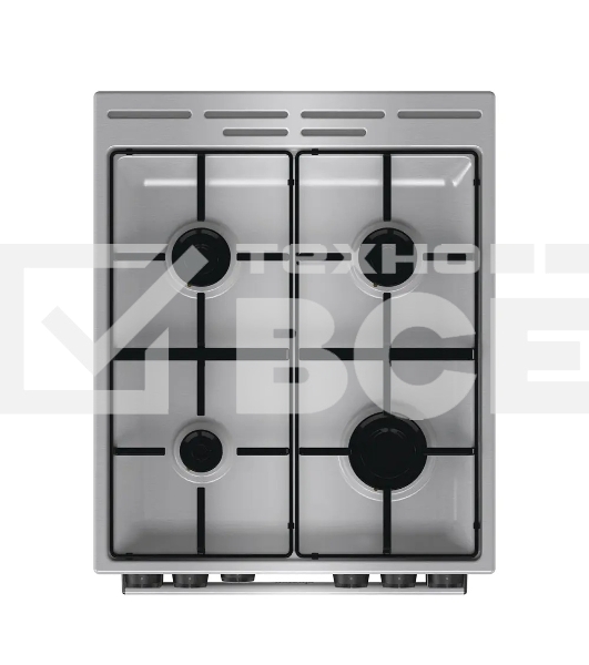 Плита газовая Gorenje GGI5A21XJ серебристый, конфорок 4 газовых, духовка 61 л, 50 см x 85 см x 59.4 см