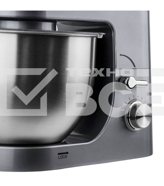 Миксер планетарный Centek CT-1151 (хром/серый)