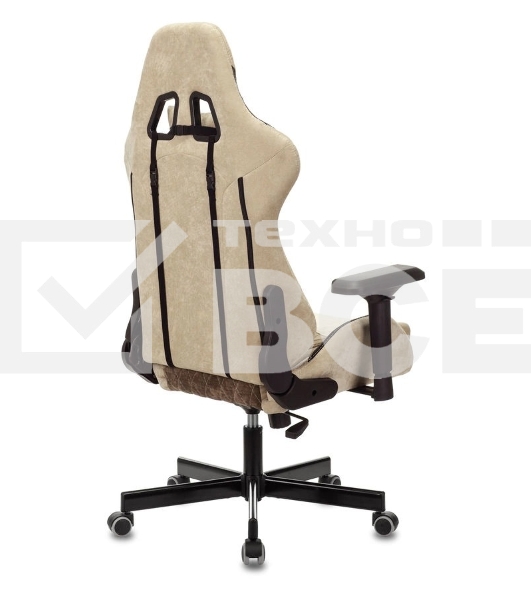 Кресло игровое Бюрократ VIKING 7 KNIGHT BR FABRIC коричневый текстиль/эко.кожа крестовина металл/пластик