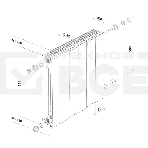 Радиатор биметаллический Royal Thermo PianoForte 500 серебристый - 12 секц., фото2