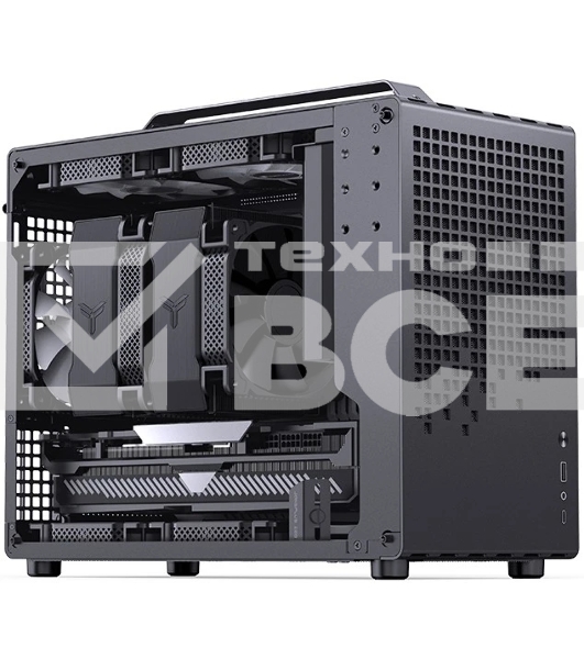 Компьютерный корпус без блока питания JONSBO Jonsplus Z20 Black MATX без БП, боковая панель из закаленного стекла, mini-ITX, micro-ATX, черный