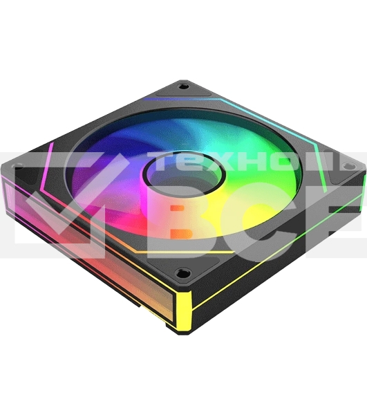 Вентилятор для корпуса Bloody CF-11 LCD ARGb 120х120x25 черный 4-pin 32дБ (упак.:1шт) (CF-11-ARGb120-BK) Ret