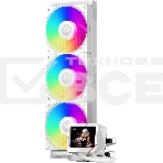 Система охлаждения PCCooler GT360 ARGb Display WH (310W, 360мм, LED temp., белый, ARGb/Fans: 3x120мм, 99CFM, 41.5dBA, 3000RPM/Pump 15dBA, 2600RPM, Rad thickness 27мм/S: 1851, 1700, 1200, 115X, AM5, AM4), фото8