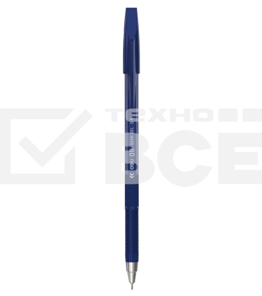 Набор ручек шариковых Deli Think EQ8-BL синий, d=0.5мм, синие чернила (12шт)
