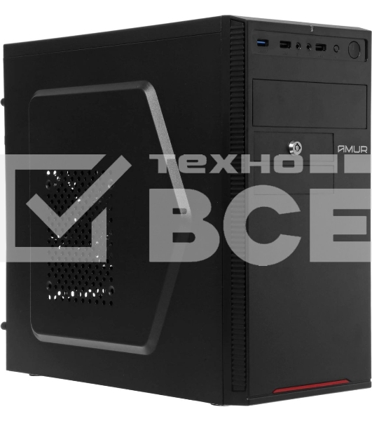 Компьютер Amur Нарвал B7I21 MT i3 12100 (3.3) 16Gb SSD 256Gb UHDG 730 FreeDOS GbitEth 400W мышь клавиатура черный (RUS) (2147002)