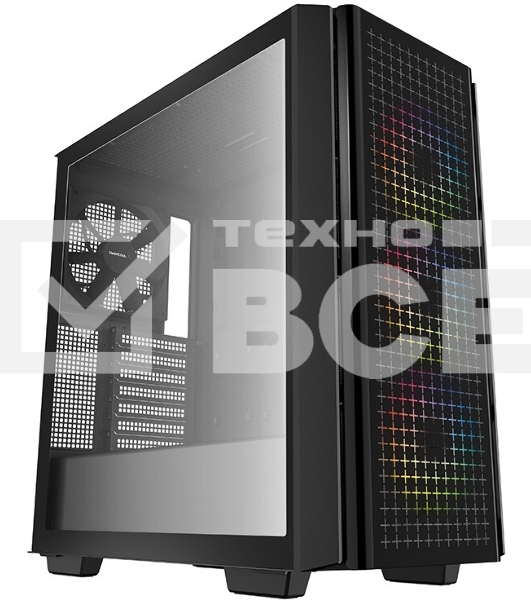 Компьютерный корпус Deepcool CG540 R-CG540-BKAGE4-G-1, Midi-Tower, ATX, mATX, Mini-ITX, black, Dual Tempered Glass Panels