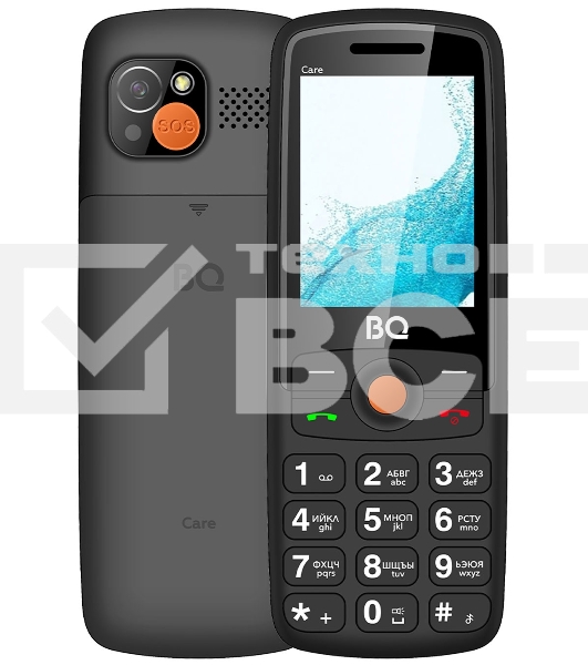 Мобильный телефон BQ 2459 Care черный