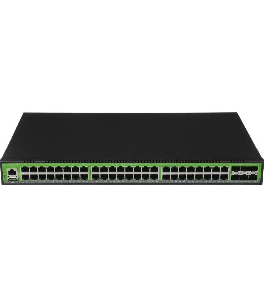 Коммутатор Digma DSW848G-6S+R, 48×1 Гбит/с + 6×10 Гбит/с SFP+, управляемый