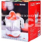 Соковыжималка цитрусовая Starwind SJ 1231 30Вт рез.сок.:1мл. оранжевый/прозрачный, фото2