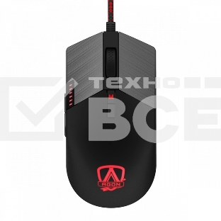 Мышь проводная AOC AGM700 черный, 16000 dpi, USB, кнопки - 8