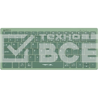 Клавиатура A4Tech Fstyler FBX51C зеленый USB беспроводная BT/Radio slim Multimedia