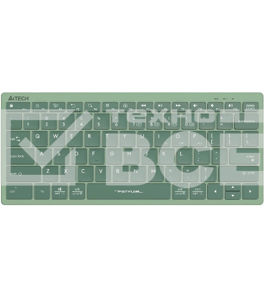 Клавиатура A4Tech Fstyler FBX51C зеленый USB беспроводная BT/Radio slim Multimedia