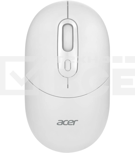 Мышь беспроводная Acer OMR301 белый, 1600 dpi, радиоканал, Bluetooth, USB, кнопки - 4