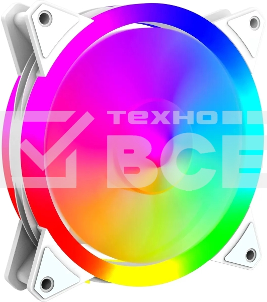 Вентилятор для корпуса Bloody BD-CF120ARGB4 ARGB белый, 120 мм, 1600 об/мин, 26 дБ, 4 pin