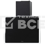 Вытяжка кухонная вертикальная Krona AURA 600 FRAME BLACK S черный с прозрачным кантом, фото 1