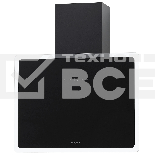 Вытяжка кухонная вертикальная Krona AURA 600 FRAME BLACK S черный с прозрачным кантом