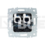 Розетка компьютерная двойная IEK BRITE РК10-2-БрКр (BR-K20-1-K10) СП RJ45 кат.5E бежевый, фото2