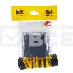 Розетка 1-местная IEK BRITE РСбш10-3-44-БрМ с заземлением, с защитными шторками и крышкой, 16А, IP44, маренго, фото3