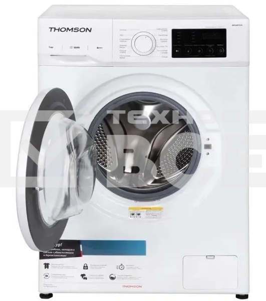Стиральная машина Thomson WF30E7U01 белый, загрузка фронтальная 7 кг, 1200 об/мин, класс: A+++