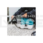 Строительный пылесос Makita DVC750LZ синий, питание от аккумулятора, уборка сухая/влажная, пылесборник контейнер, 7.5 л, фото3
