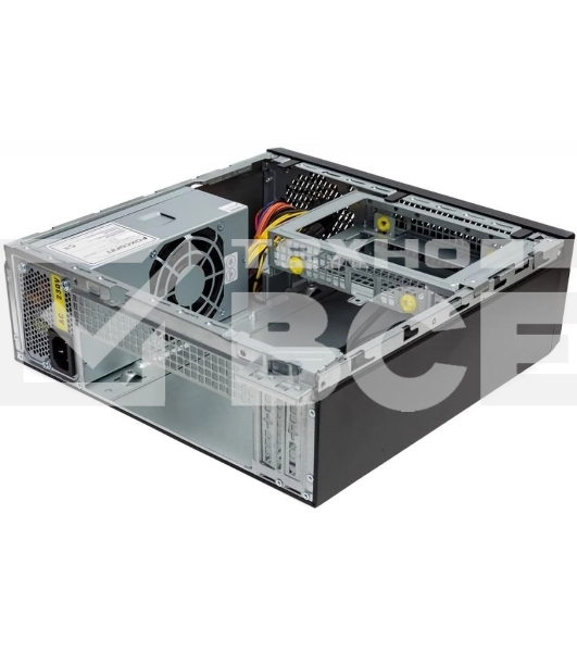 Компьютерный корпус с блоком питания 250Вт. Сase Foxline mITX 250W TFX, 2xUSB 3.0, черный Trim, powercord