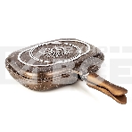 Сковорода-гриль Lara LR02-221 30 см, с крышкой, антипригарное покрытие, фото 1