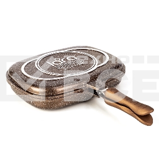 Сковорода-гриль Lara LR02-221 30 см, с крышкой, антипригарное покрытие