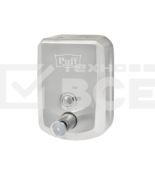 Дозатор для жидкого мыла из нерж. стали puff-8705 хром, 500 мл, 17х12х12 см с ключом