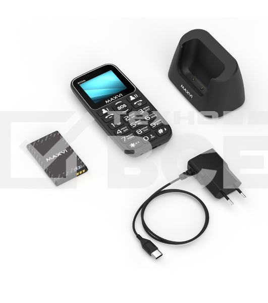 Мобильный телефон Maxvi B110ds черный