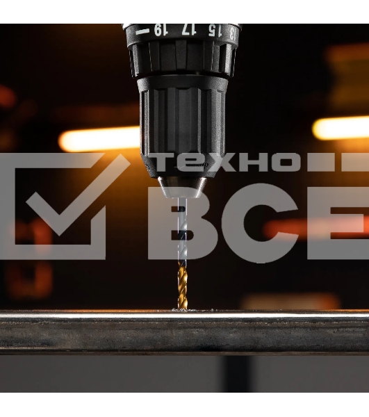 Сверло по металлу Denzel 4,5 мм, HSS-Tin, Golden Tip, 10 шт.