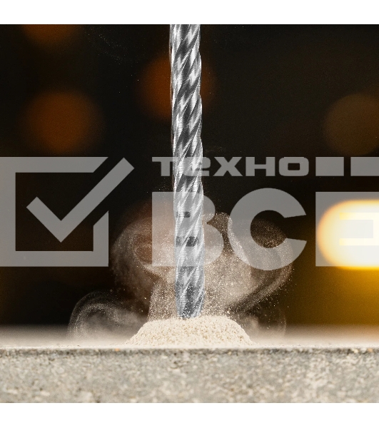 Бур по бетону Denzel цельная крестовая пластина, 6x165 мм, SDS PLUS