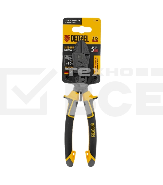 Бокорезы Denzel 215 мм, усиленные, трехкомпонентные рукоятки