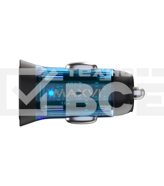 Автомобильное зарядное устройство Maxvi CCM-MS603PD 43W 6A (USB + Type-C, QC3.0 PD3.0) черный