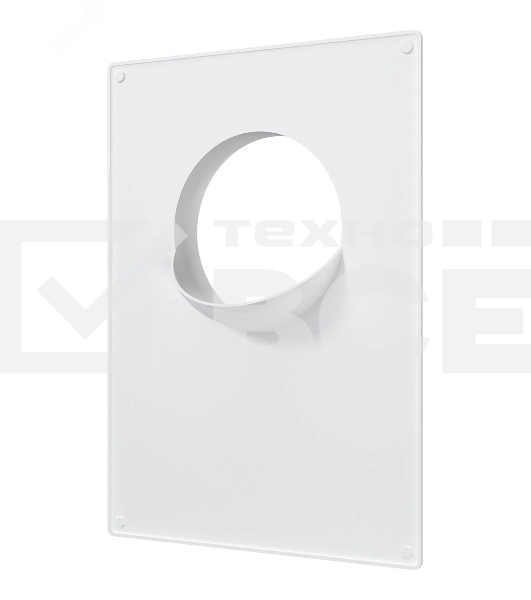 Площадка торцевая пластиковая ERA 180х250 фланец D130 130ПТП