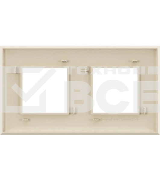 Рамка 4мод. ARTLEBEDEV Avanti 'Ванильная дымка' ДКС 4405904