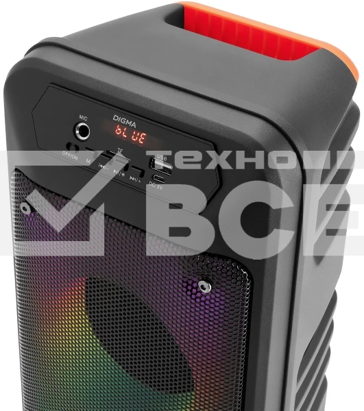 Минисистема Digma D-MC1705 черный 100Вт FM USB BT micro SD