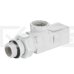 Набор дизайн-вентилей Royal Thermo CUBE, осевой (белый) 1/2