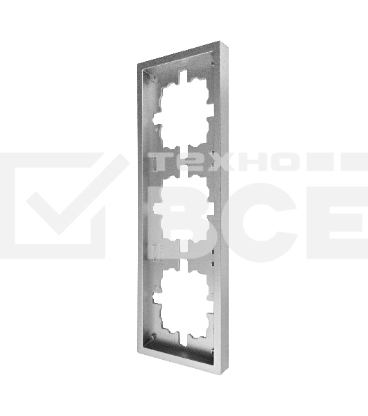 Рамка 3-мест. горизонт. ZIMA серый матовый LEZARD 704-7400-148