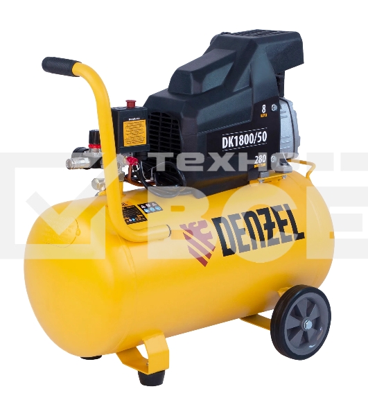 Компрессор воздушный Denzel DK1800/50,Х-PRO (58068) 1,8 кВт, 280л/мин, 50л