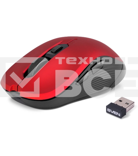 Беспроводная мышь SVEN RX-560SW красный (SV-017071)