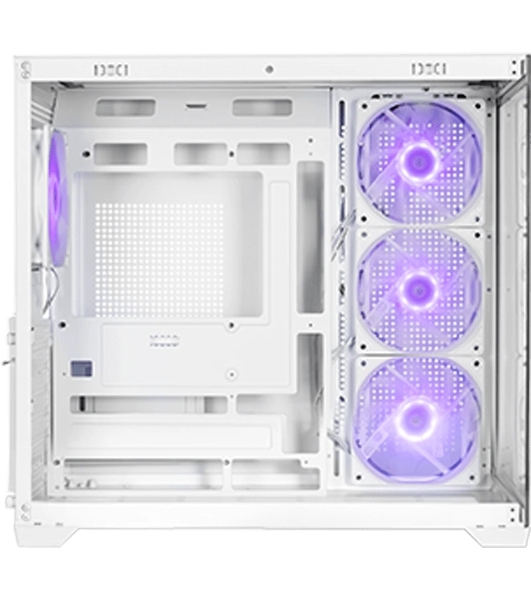 Корпус без блока питания PCCooler C3T700 ARGB WH, Midi-Tower, TG, 4x120мм ARGB, 1xUSB-A 3.0 + 1xUSB-A 2.0 + 1xUSB-C, ATX, mATX, mITX белый