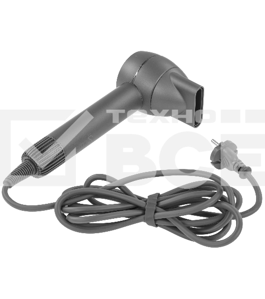 Фен Itel IHD-73 серый, 1300 Вт, компактный, ионизация