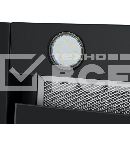 Вытяжка встраиваемая Maunfeld Fantasy Light 60 черная, 59.7 см, 800 куб. м/ч, 52 дБ