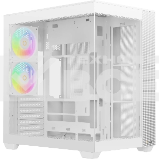 Корпус Ocypus Delta C74 ARGB White, Midi-Tower, белый, 2 x 120 мм